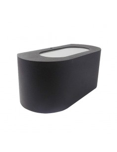 APLIQUE BIDIRECCIONAL CURVO 3006 1 LUZ E27 NEGRO