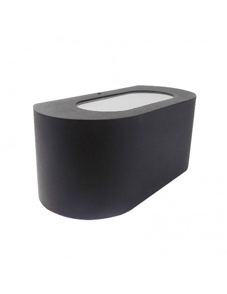 APLIQUE BIDIRECCIONAL CURVO 3006 1 LUZ E27 NEGRO