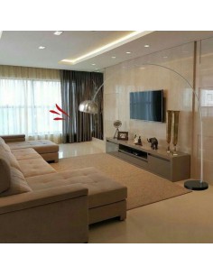 LAMPARA DE PIE ARQUEADA GOAL BASE MARMOL 2