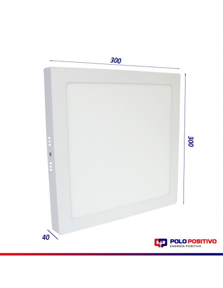 PLAFON LED CUADRADO 24W LUZ FRIA 6000K  BLANCO