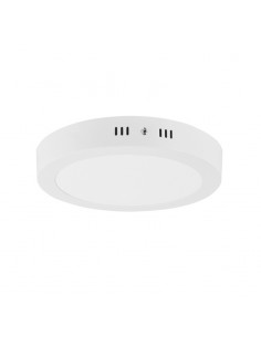 PLAFON LED REDONDO 12W LUZ FRIA 6000K  BLANCO