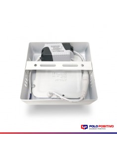 PLAFON LED 6W APLICAR PANEL LUZ CALIDA CUADRADO BLANCO 2