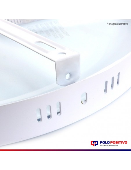 PLAFON LED REDONDO 6W LUZ CALIDA 3000K BLANCO