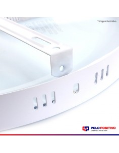 PLAFON LED REDONDO 18W LUZ CALIDA 3000K BLANCO 2