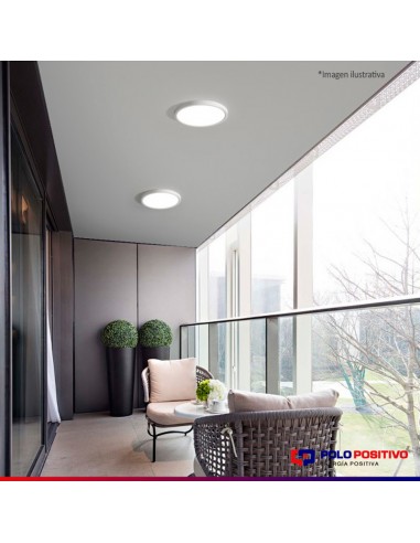 PLAFON LED REDONDO 24W LUZ CALIDA 3000K BLANCO