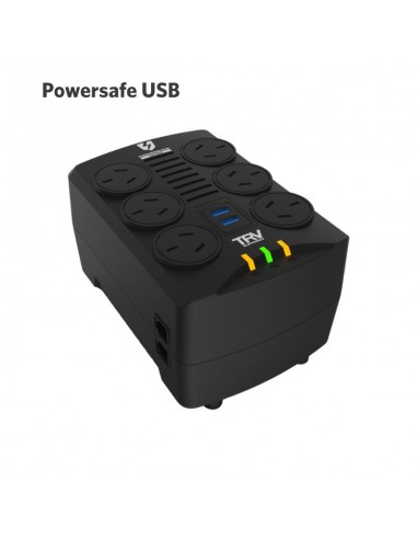 ESTABILIZADOR TRV POWERSAFE USB 1000V.A 6T + 2T USB