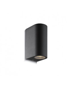 APLIQUE BIDIRECCIONAL AKIM LORANA 2 LUCES GU10 NEGRO