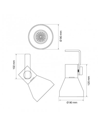 CABEZAL DICRO ALUMINIO BLANCO TEXT 3004