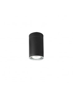 PLAFON AR111 1 LUZ ARO CORTO NEGRO