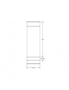 PLAFON AR111 1 LUZ ARO CORTO NEGRO 2