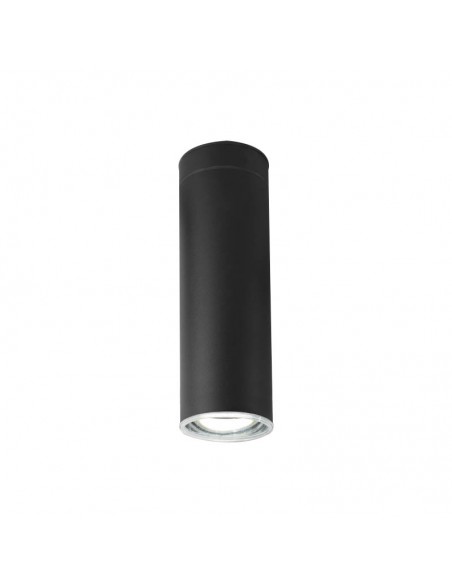 PLAFON AR111 1 LUZ ARO LARGO NEGRO