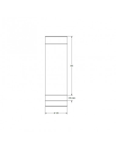 PLAFON AR111 1 LUZ ARO CORTO BLANCO