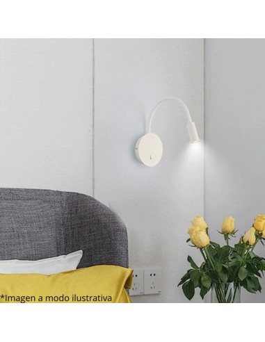 APLIQUE LED WALLER 3W BLANCO LUZ CALIDA