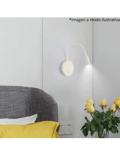 APLIQUE LED WALLER C 3W BLANCO 3000K IP20 LUZ CALIDA 2