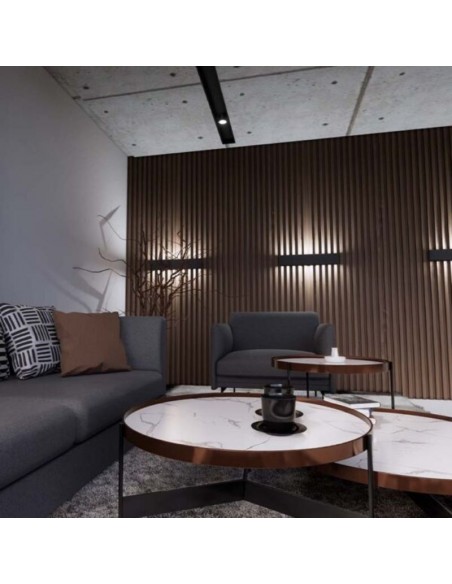 APLIQUE LED LEGO BIDIREC 3000K 2X15W 57CM NEGRO