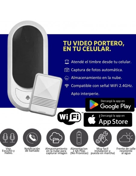 PORTERO UNIF.HINTERCOM-KOCOM WIFI FRENTE+TIMBRE