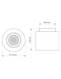 SPOT MONOVOLUMEN DICRO MOVIL GRIS ALUMAT 2