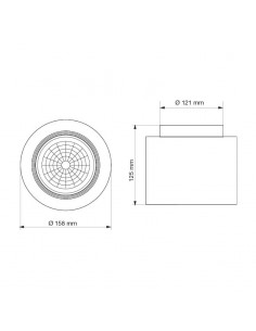 SPOT MONOVOLUMEN AR111 FIJO GRISLUMAT 2