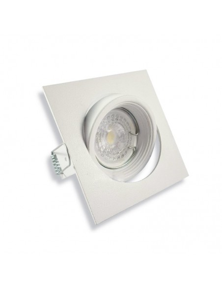 SPOT EMBUTIR DICRO MOVIL CUADRADO 10CM BLANCO TEXT