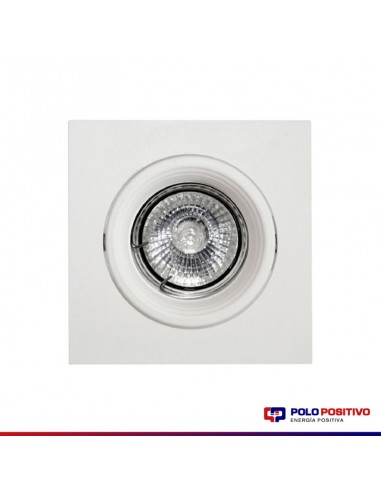 SPOT EMBUTIR DICRO MOVIL CUADRADO 10CM BLANCO TEXT