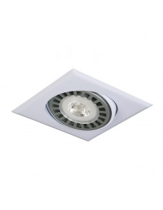 SPOT EMBUTIR AR-111 MOVIL CUADRADO BLANCO LISO