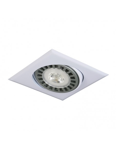 SPOT EMBUTIR AR-111 MOVIL CUADRADO BLANCO LISO