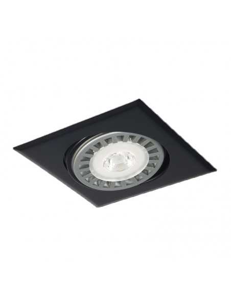 SPOT EMBUTIR AR-111 MOVIL CUADRADO NEGRO TEXT