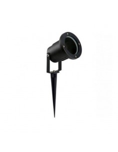 SPOT JABALINA ALUMINIO GU10 IP65 LISO NEGRO