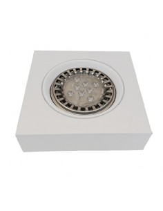 SPOT SEMI EMBUTIR AR111 MOVIL CUADRADO BLANCO TEXT