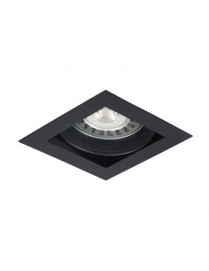 SPOT EMBUTIR AR-111 MOVIL CARDANICO NEGRO