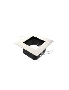 SPOT EMBUTIR DICRO MOVIL CUADRADO CON ARO 10X10 PLATIL