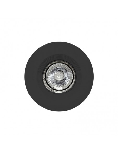 SPOT EMBUTIR DICRO FIJO REDONDO ANTIDESLUMB NEGRO TEXT
