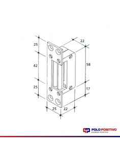 CERRADURA ELECT.BERCOL DT1 MINI ACERO 2