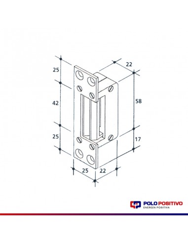 CERRADURA ELECT.BERCOL DT1 MINI ACERO