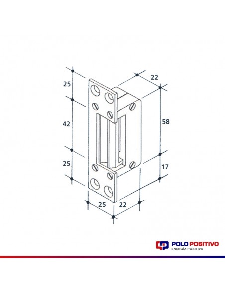 CERRADURA ELECT.BERCOL DT1 MINI ACERO