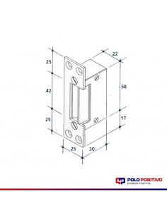CERRADURA ELECT.BERCOL DT2 MEDIANA ACERO 2