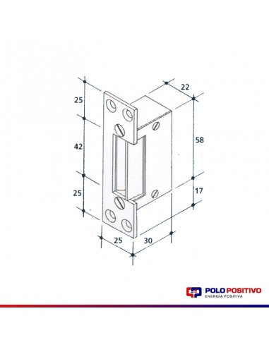 CERRADURA ELECT.BERCOL DT2 MEDIANA ACERO