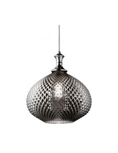COLGANTE MARROQUI  GRIS 1 LUZ 30X25CM E27