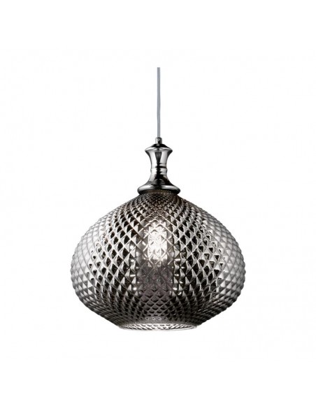 COLGANTE MARROQUI  GRIS 1 LUZ 30X25CM E27