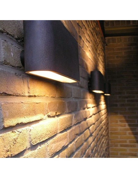 APLIQUE BIDIRECIONAL AKIRA I  LED 6W CALIDO NEGRO ALUMINIO