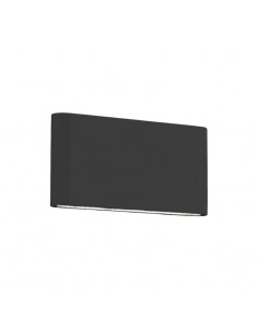APLIQUE BIDIRECIONAL AKIRA II  LED 10W CALIDO NEGRO ALUMINIO