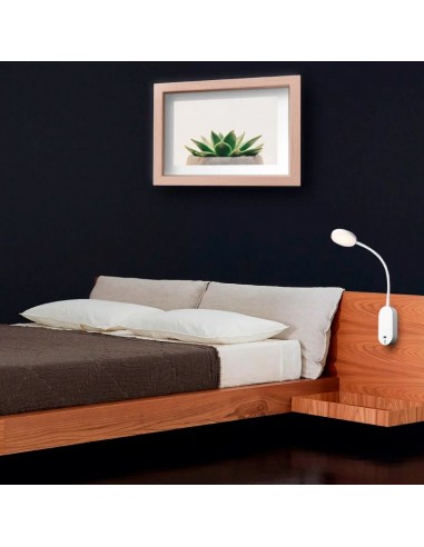APLIQUE LED CABECERA ROCKET 6W DIMMER USB