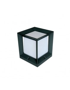 APLIQUE PARED KUBIK CUBO E27 NEGRO TEXT.