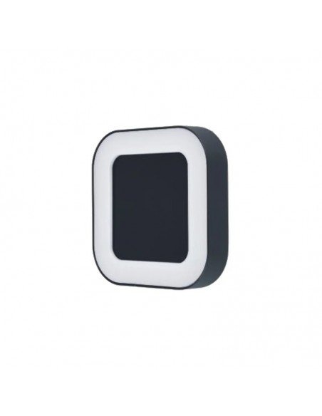 APLIQUE WILLY I CUADRADO LED 9W LUZ CALIDA 3000K NEGRO 20CM