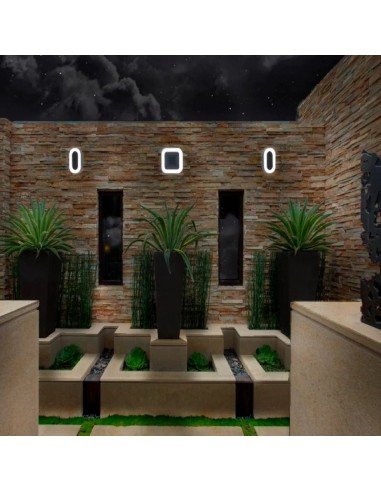 APLIQUE WILLY I CUADRADO LED 9W LUZ CALIDA...