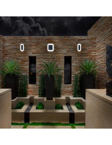 APLIQUE WILLY II OVAL LED 9W LUZ CALIDA 3000K NEGRO 12X20CM