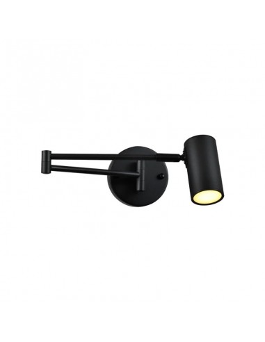 APLIQUE CABECERA REGULAB GU10 LED LONGINA 54X6CM NEGRO