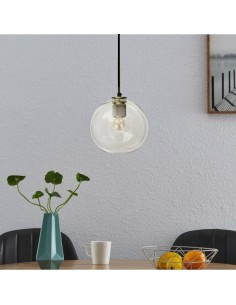 COLGANTE ALDON CRISTAL 1 LUZ E27 ORO 20CM 2