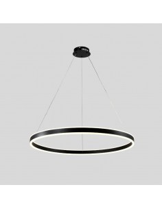 COLGANTE LED BI 80W 80CM 3000K LUZ CALIDA NEGRO