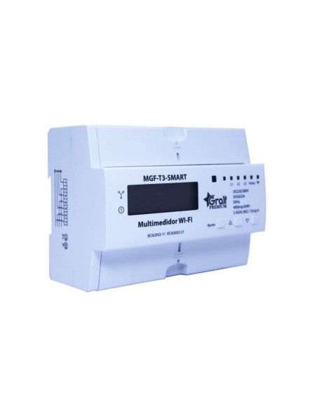 MEDIDOR TRIFASICO DIGITAL 63A 7 MOD WIFI SMART GRALF